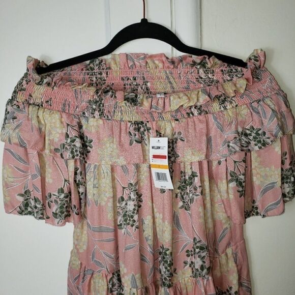 William Rast Arabella Floral Off The Shoulder Top - Picture 6 of 7